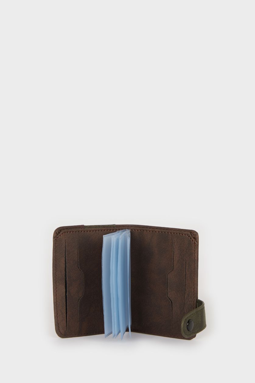 Erkek Kahve Erkek Suni Deri Cüzdan