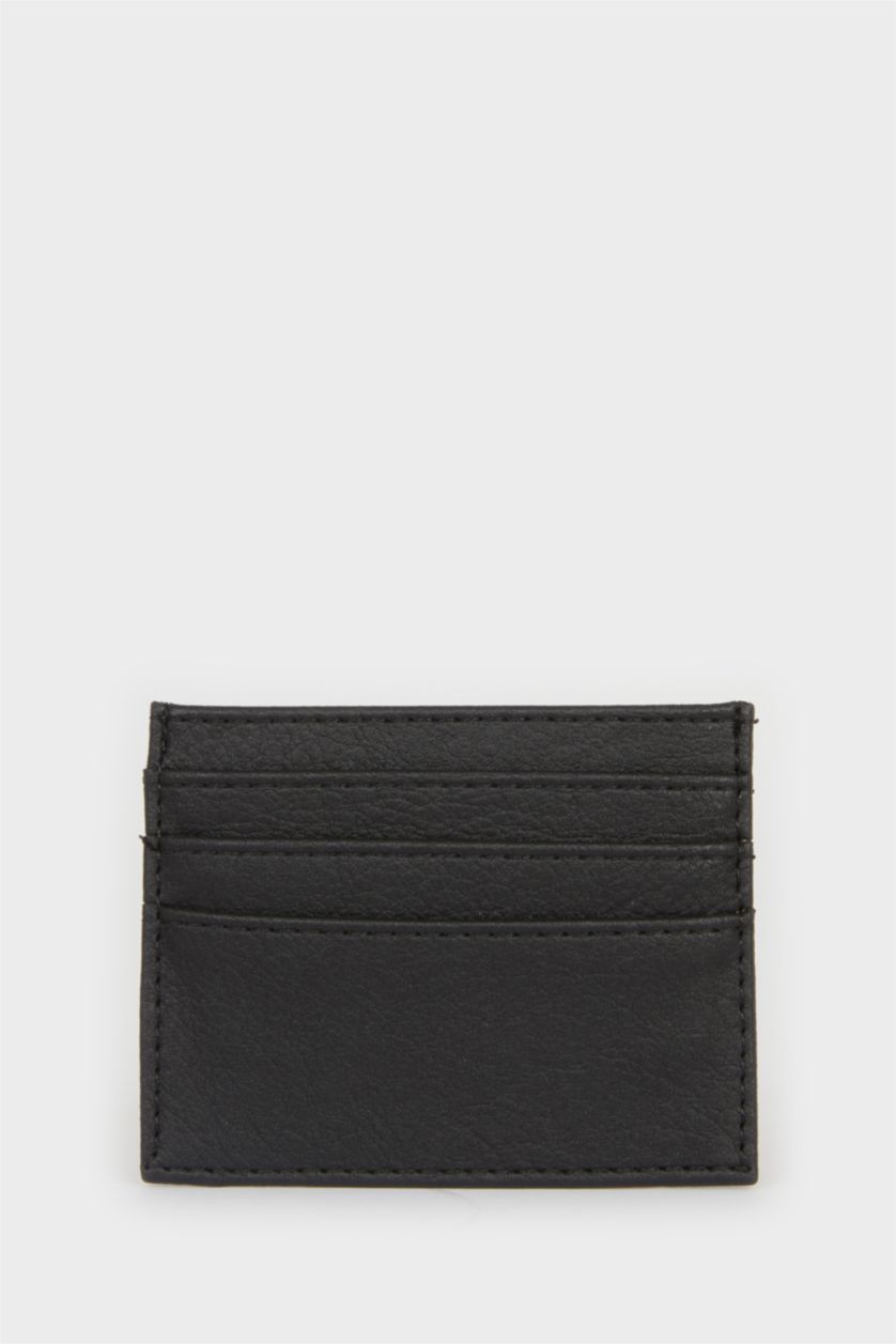 Erkek Siyah Erkek Suni Deri Kartlık