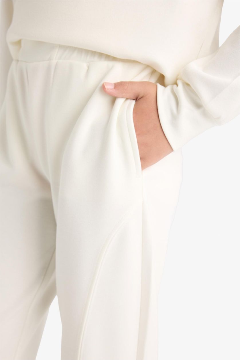 FILLES Écru Jogging à taille élastique pour fille