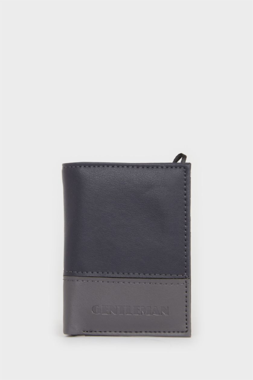 Erkek Lacivert Erkek Suni Deri Cüzdan