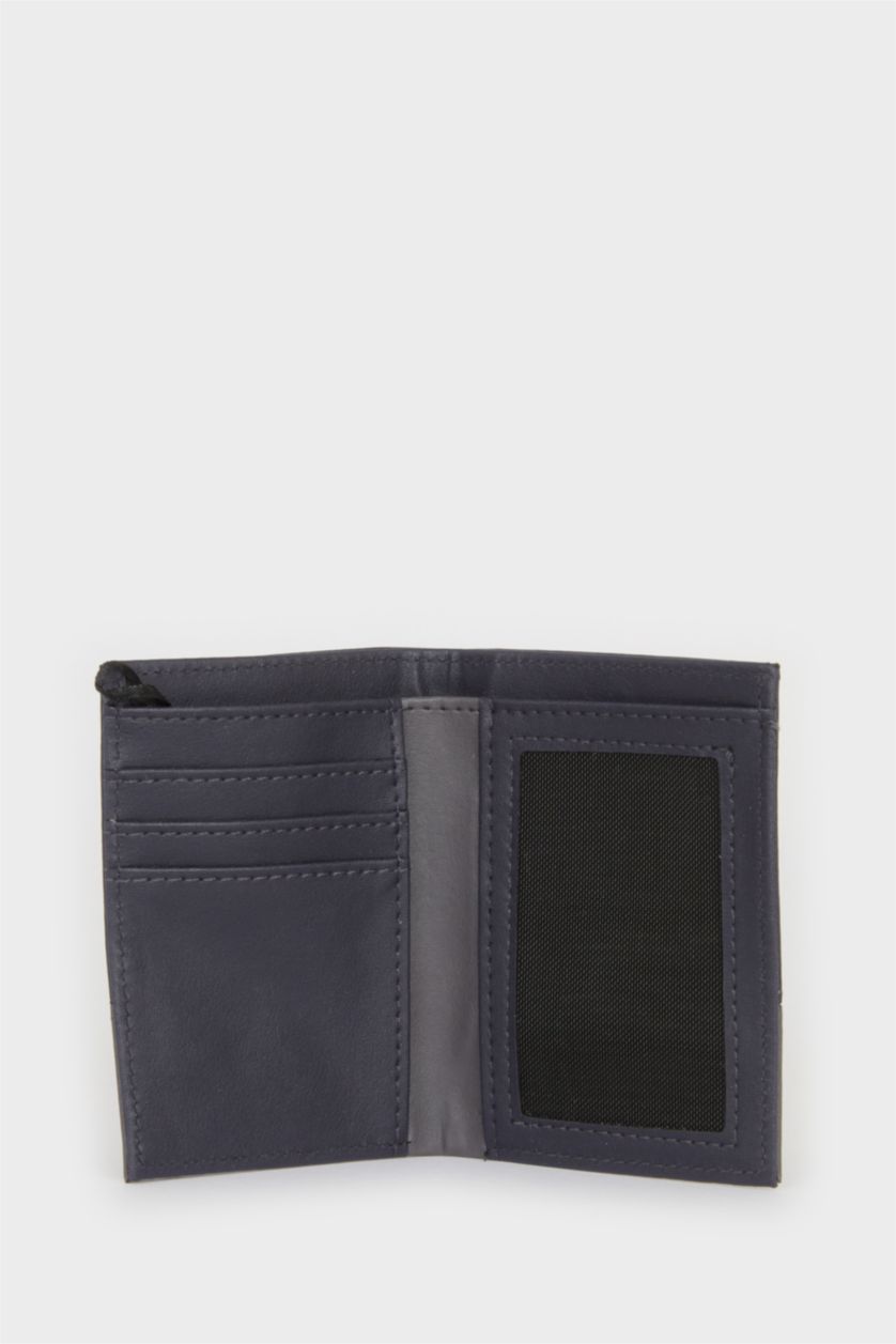 Erkek Lacivert Erkek Suni Deri Cüzdan