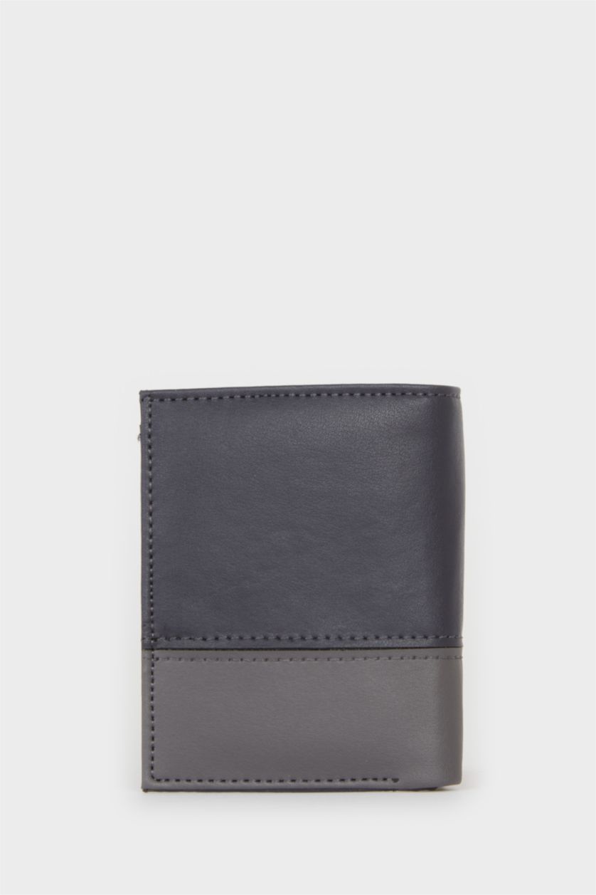 Erkek Lacivert Erkek Suni Deri Cüzdan