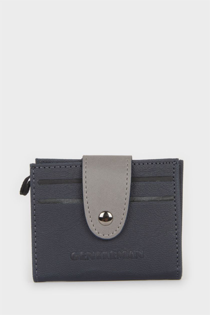 Erkek Lacivert Erkek Suni Deri Cüzdan