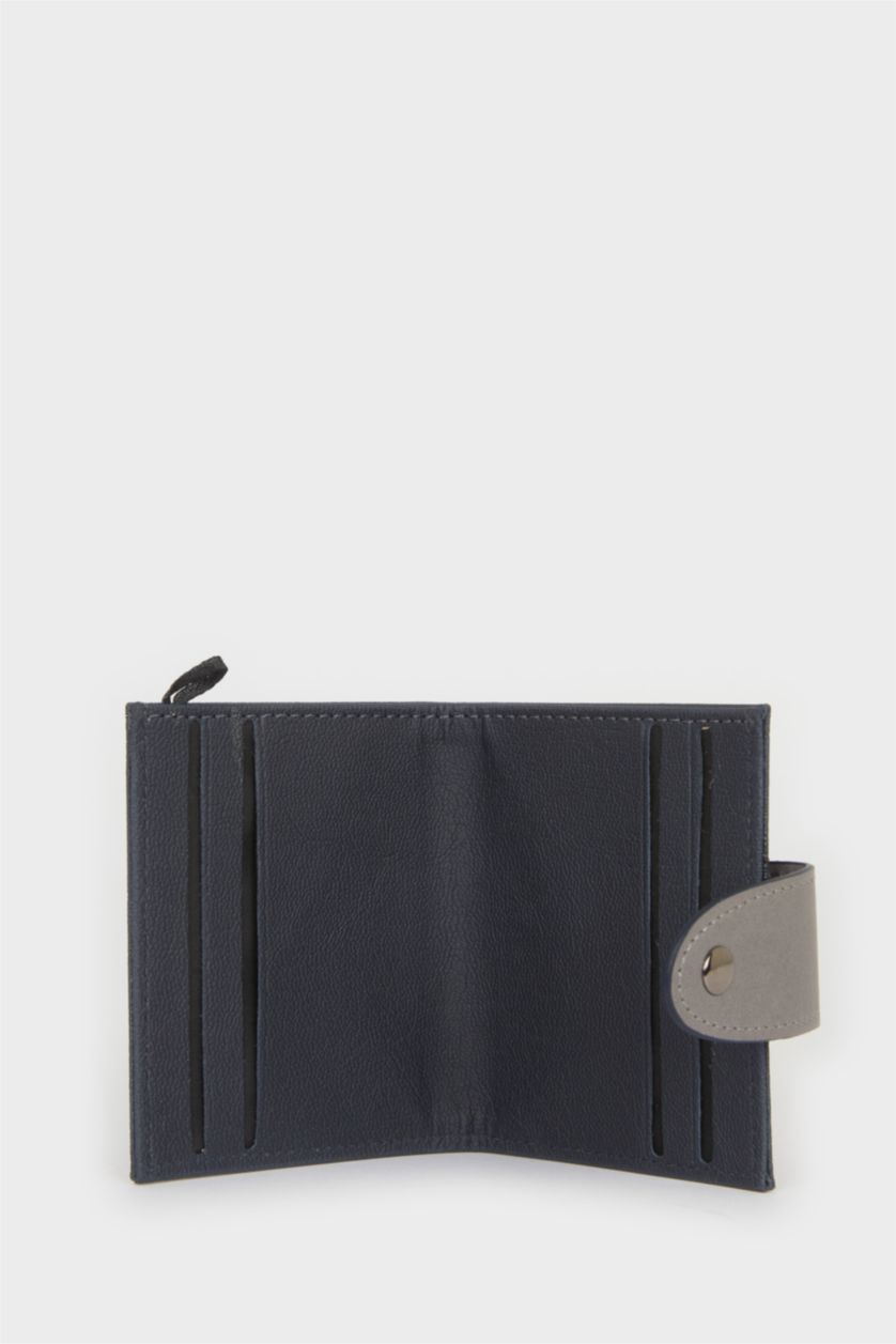 Erkek Lacivert Erkek Suni Deri Cüzdan