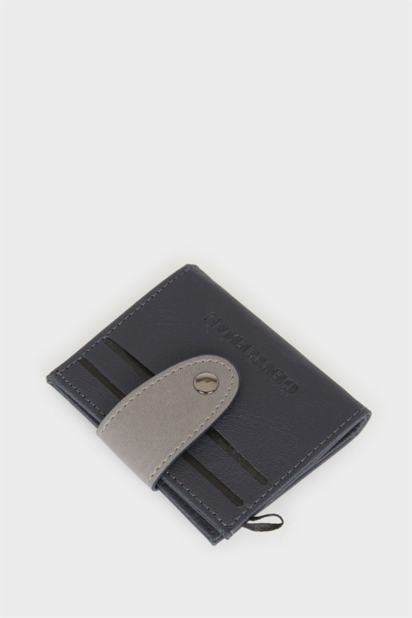 Erkek Lacivert Erkek Suni Deri Cüzdan