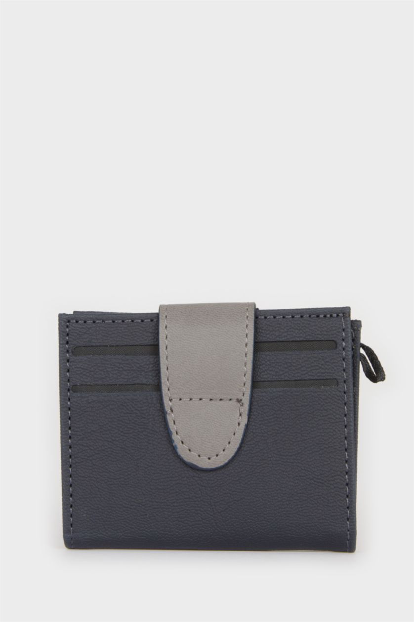 Erkek Lacivert Erkek Suni Deri Cüzdan