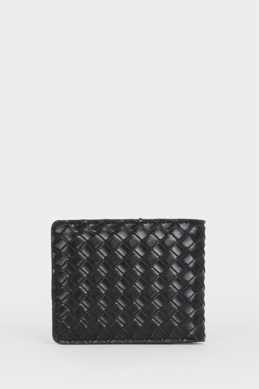 رجال أسود محفظة جلد صناعي