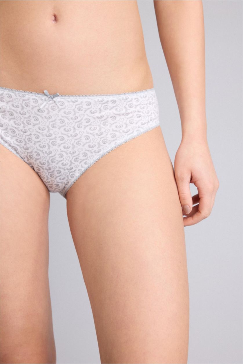 Kadın Gri 3'lü Brief Külot