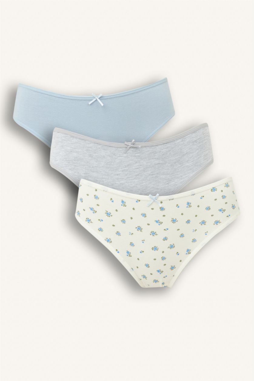Woman Blue 3 piece Panties Set