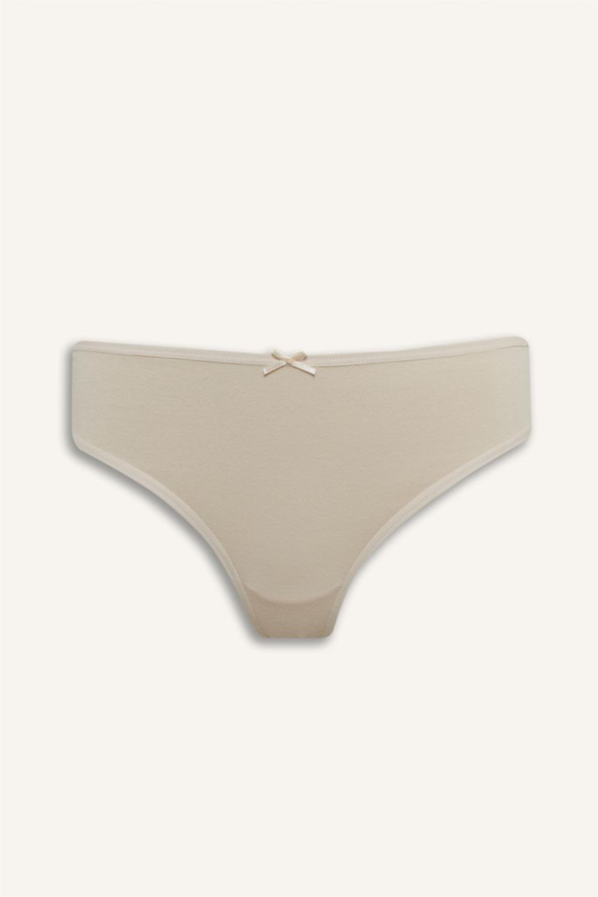 Woman Ecru 3 Piece Brazilian Panties