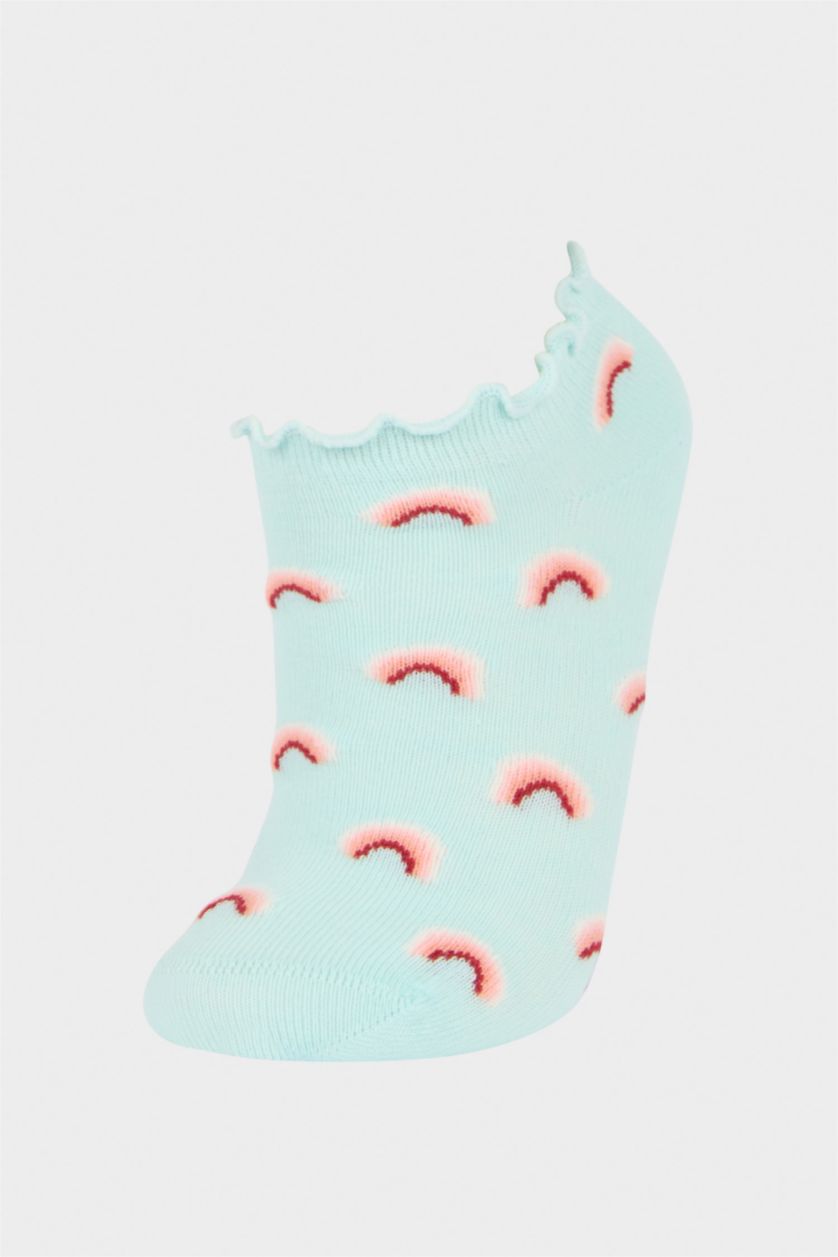 Kız Çocuk - Genç Kız Karma 5'li Pamuklu Patik Çorap Kız Çocuk