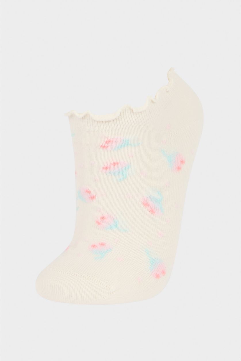 Kız Çocuk - Genç Kız Karma 5'li Pamuklu Patik Çorap Kız Çocuk