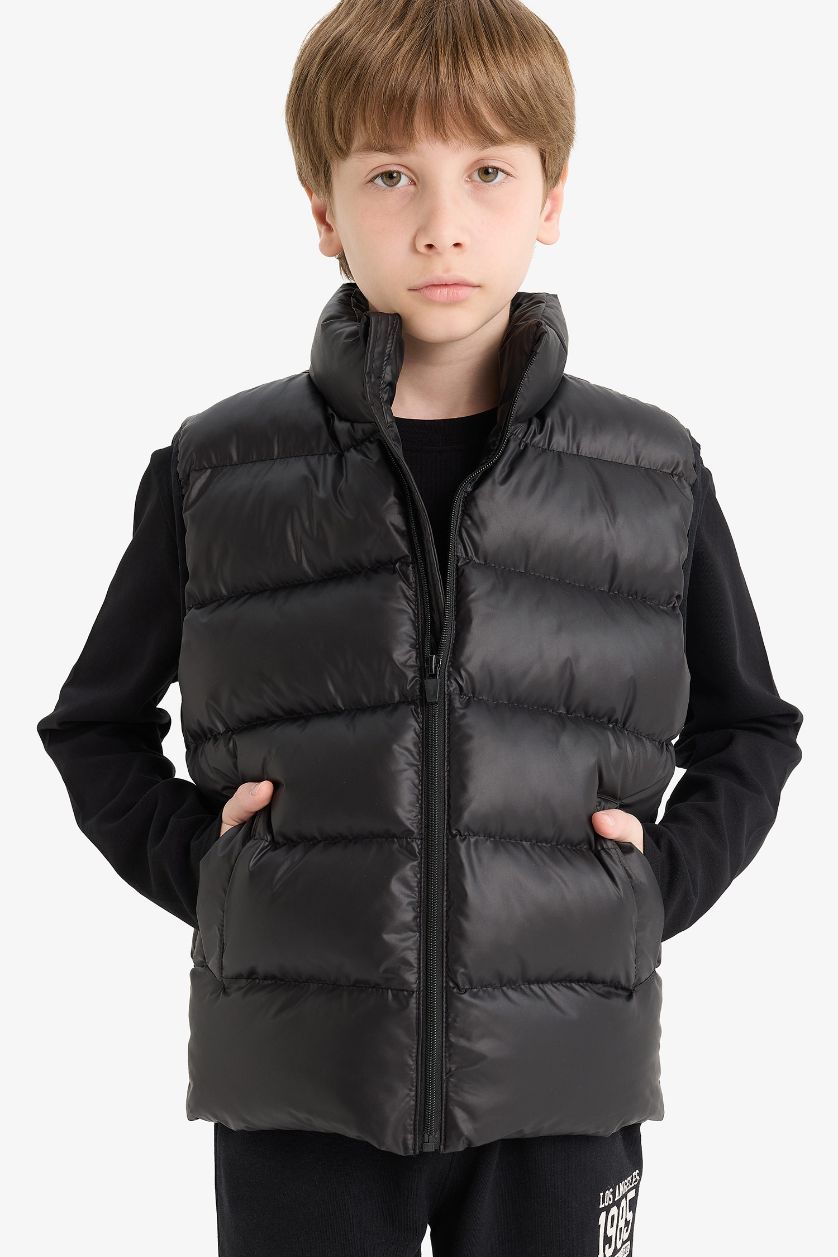 أولاد أسود جيلي دودون أولاد طارد للماء برقبة عالية