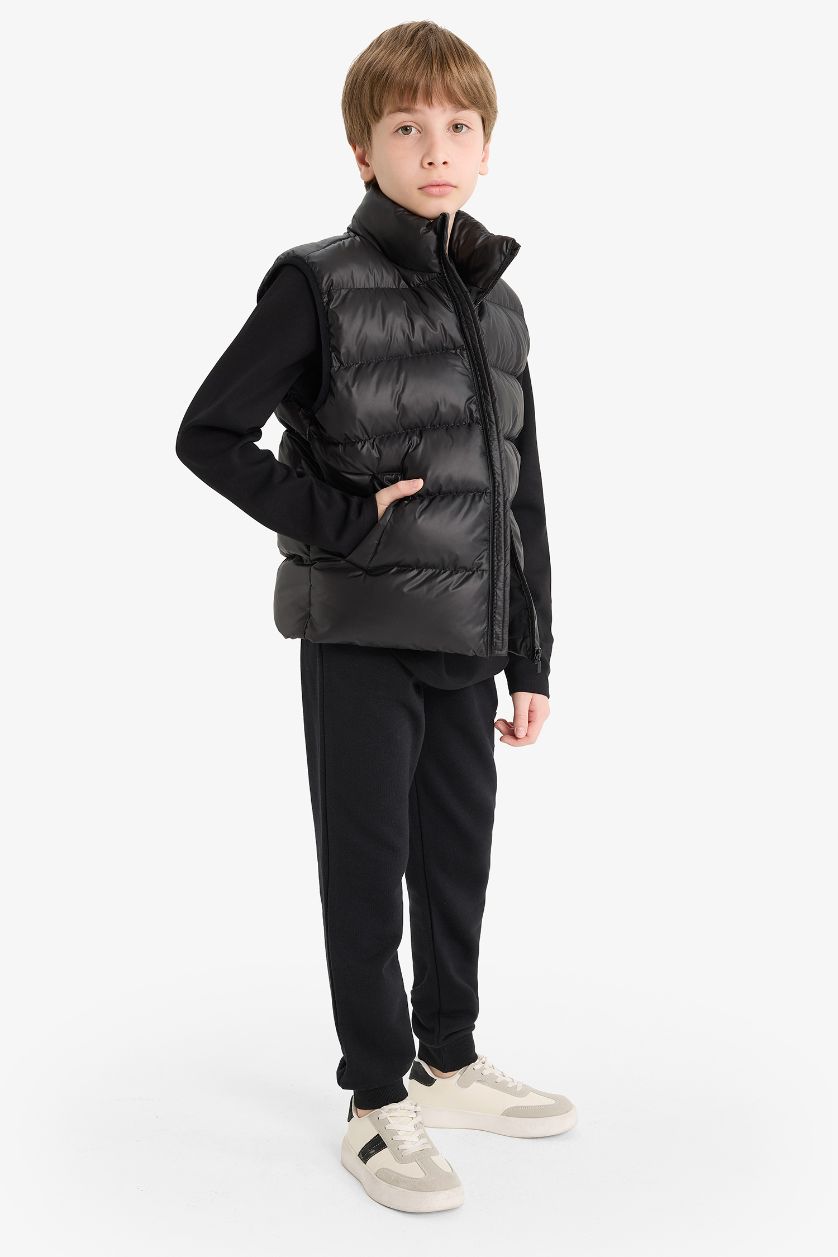 أولاد أسود جيلي دودون أولاد طارد للماء برقبة عالية