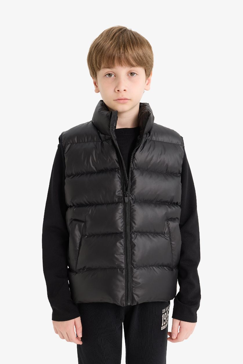 أولاد أسود جيلي دودون أولاد طارد للماء برقبة عالية