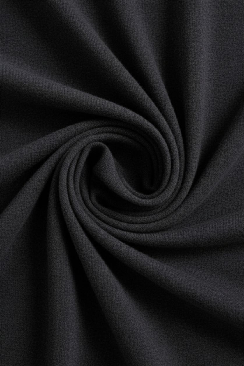 Man Anthracite Melange Wool Cashmere Standard Fit Crew Neck Pullover