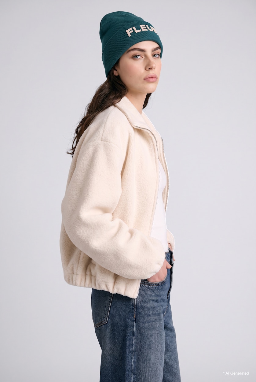 Women Bordeaux Woman Embroidered Beanie
