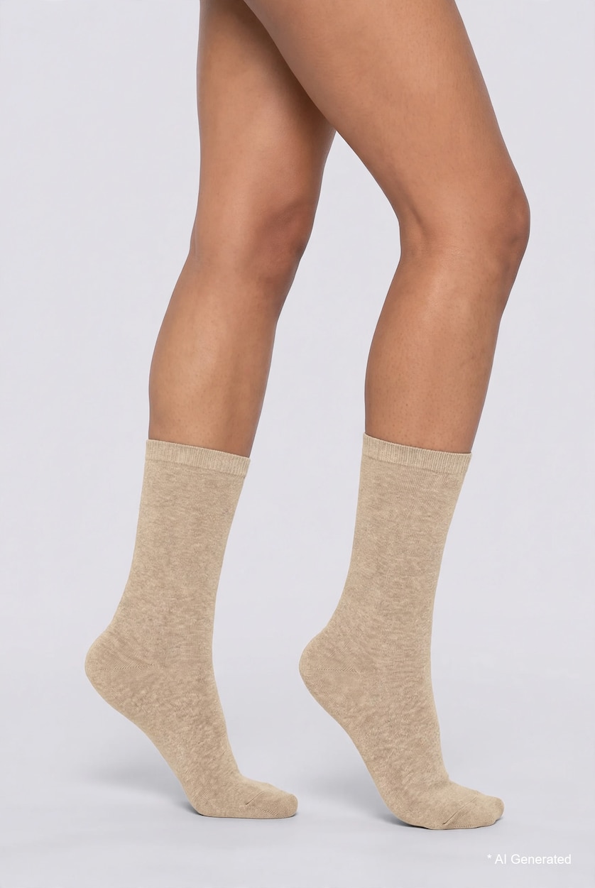 نساء بني 5 Piece Long sock