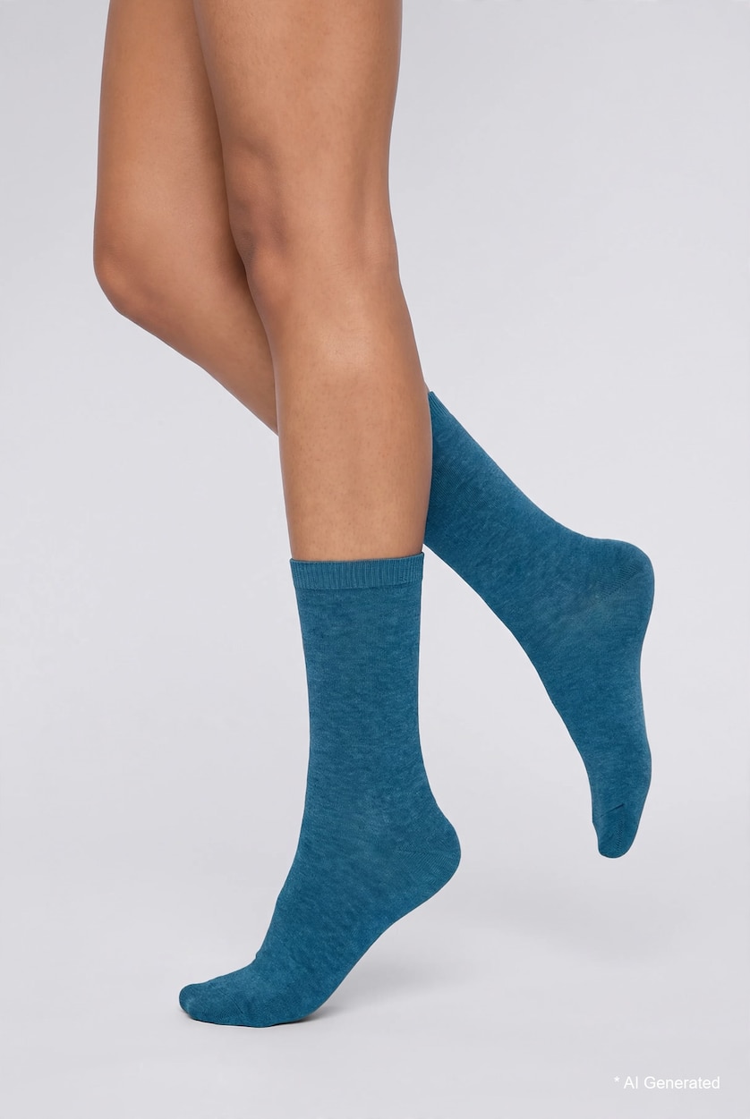 Woman NAVY 5 Piece Long sock