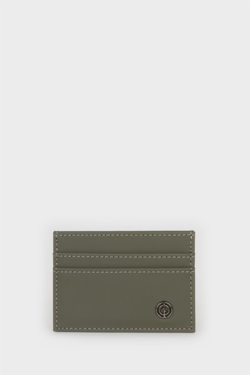 MAN Khaki Man Faux Leather Business Card Wallet