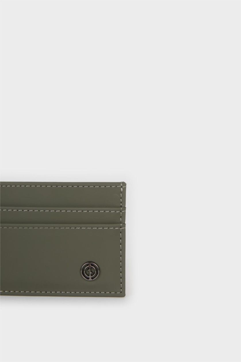 MAN Khaki Man Faux Leather Business Card Wallet