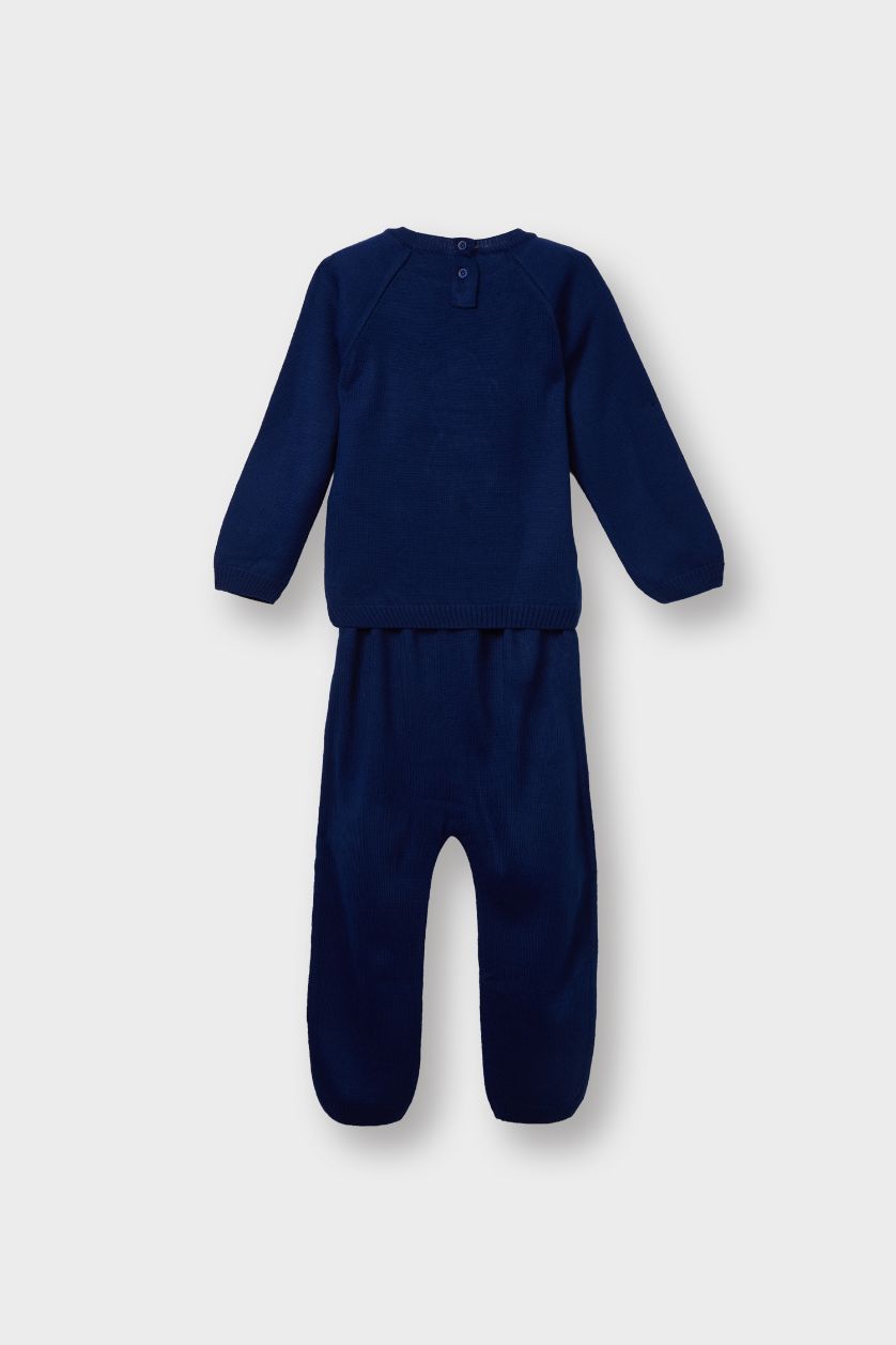 Baby Boy NAVY 2 piece Regular Fit Crew Neck Set