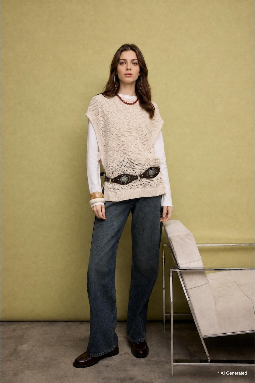 Women Sand Crew Neck