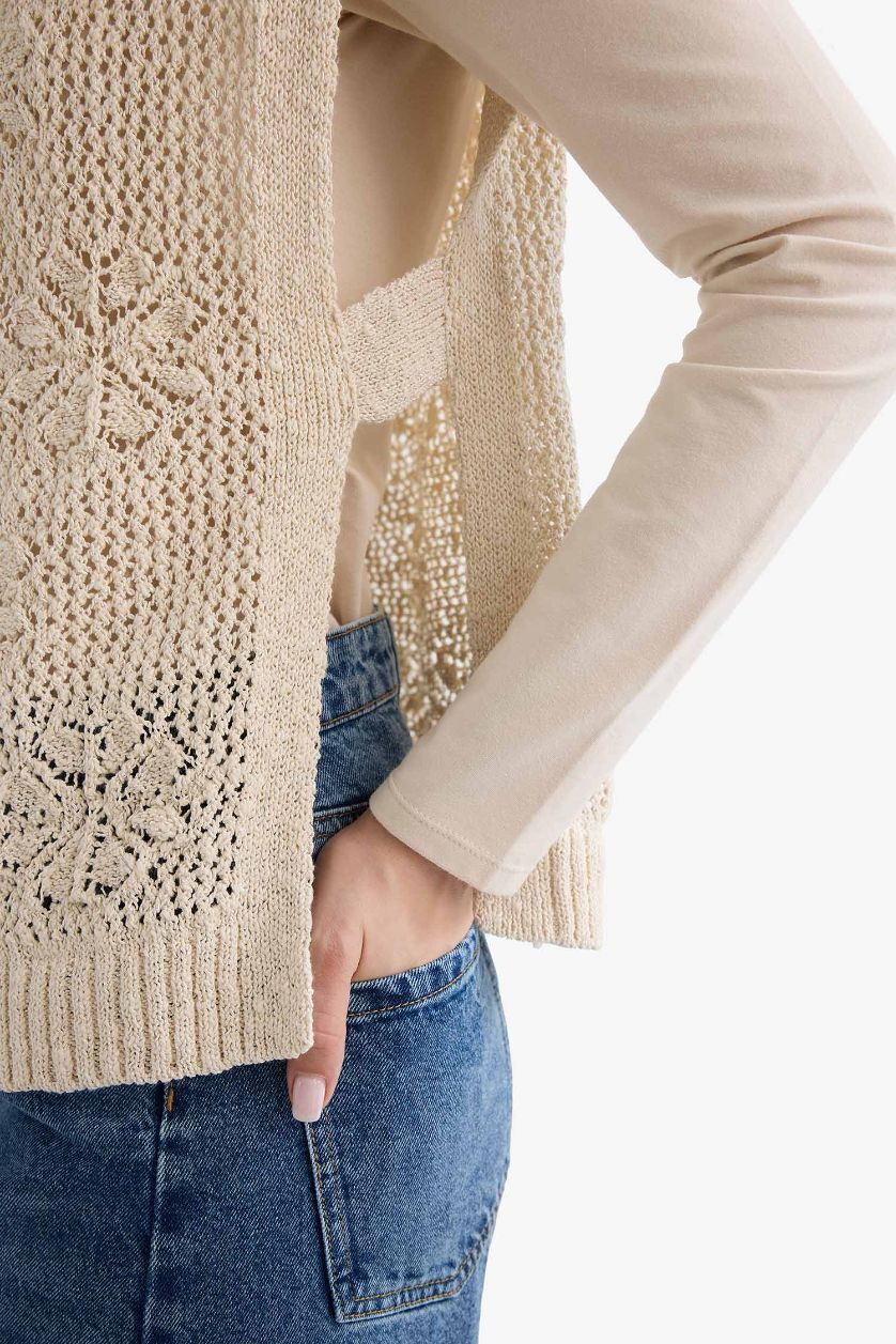 WOMAN Sand Crew Neck Knitwear Vest