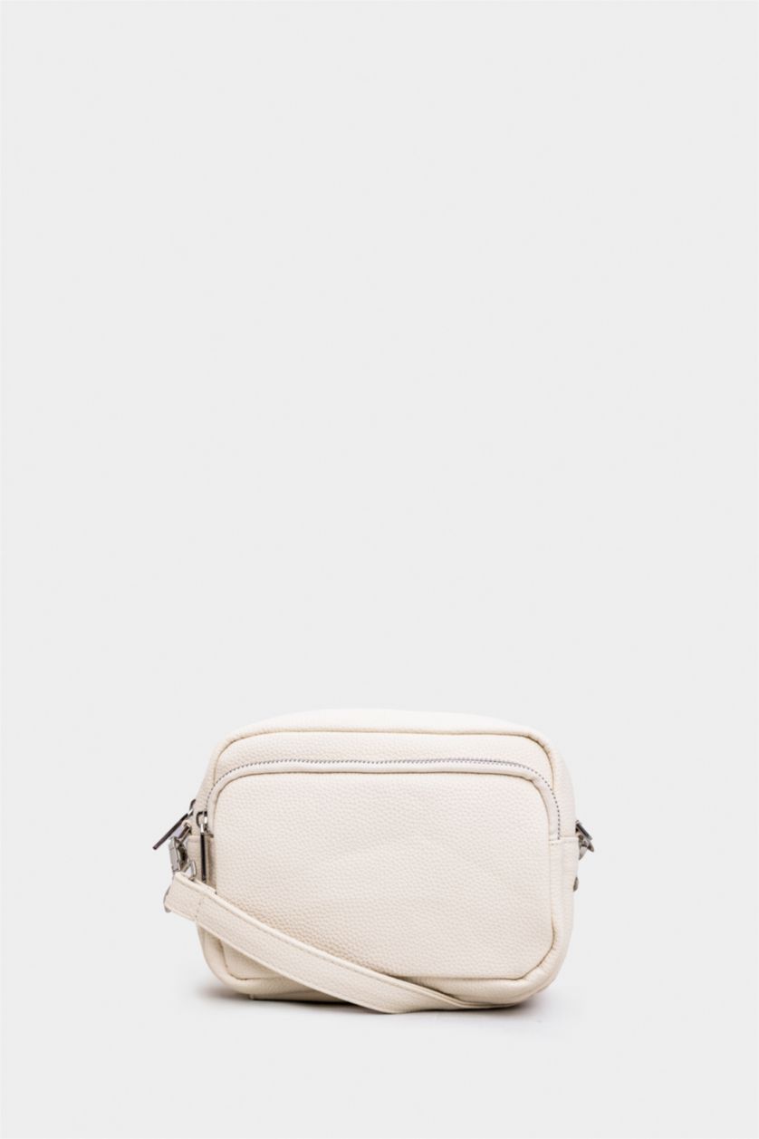 WOMAN Beige Woman Crossbody Bag