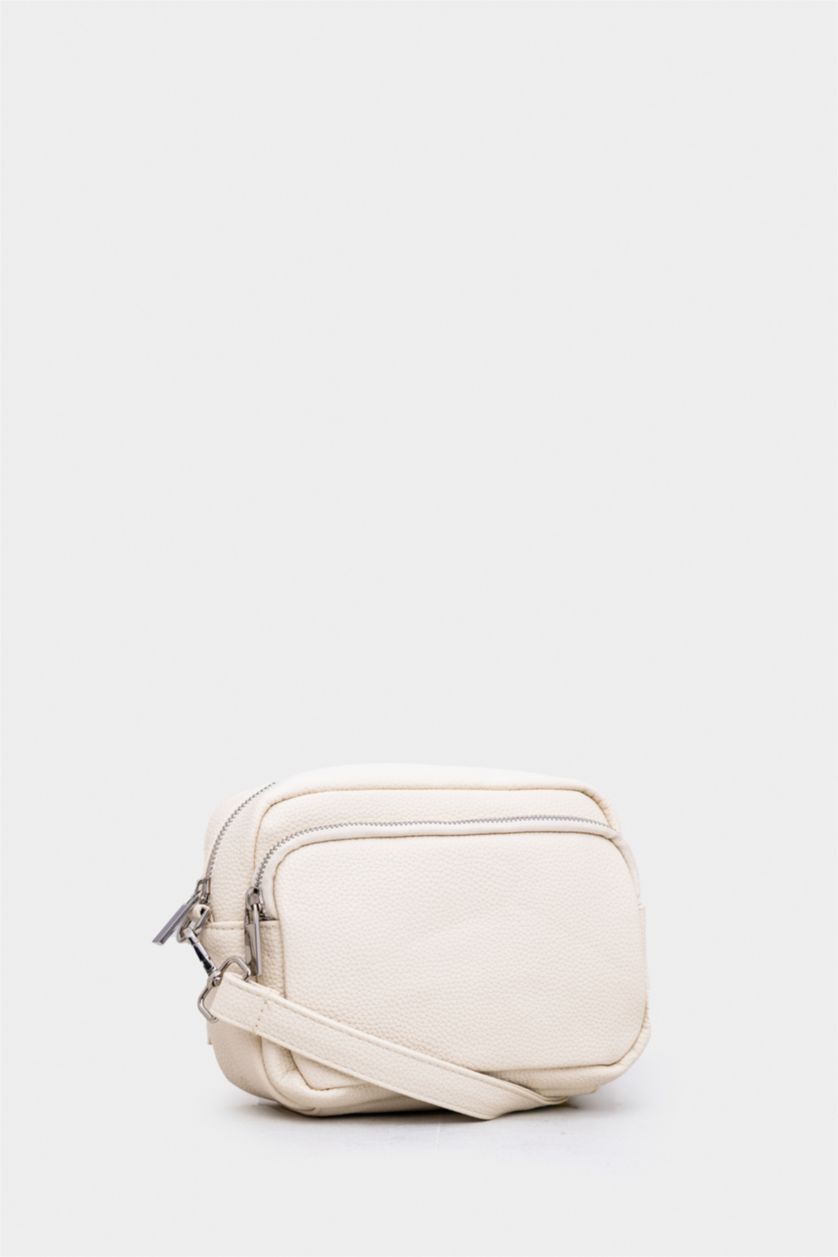 WOMAN Beige Woman Crossbody Bag