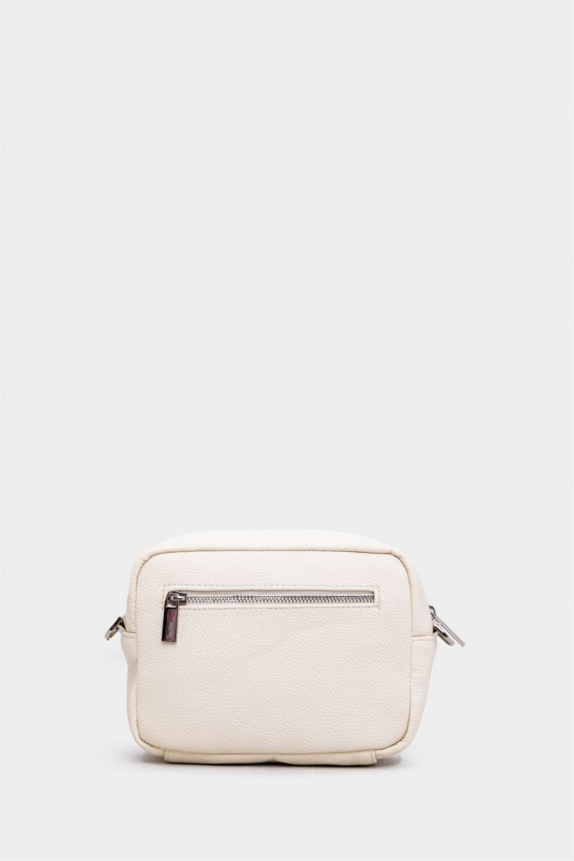WOMAN Beige Woman Crossbody Bag