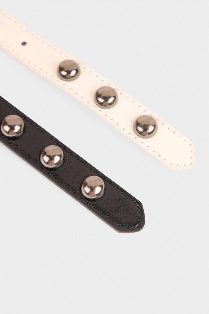 WOMAN Karma Woman 2 Piece Faux Leather Belt