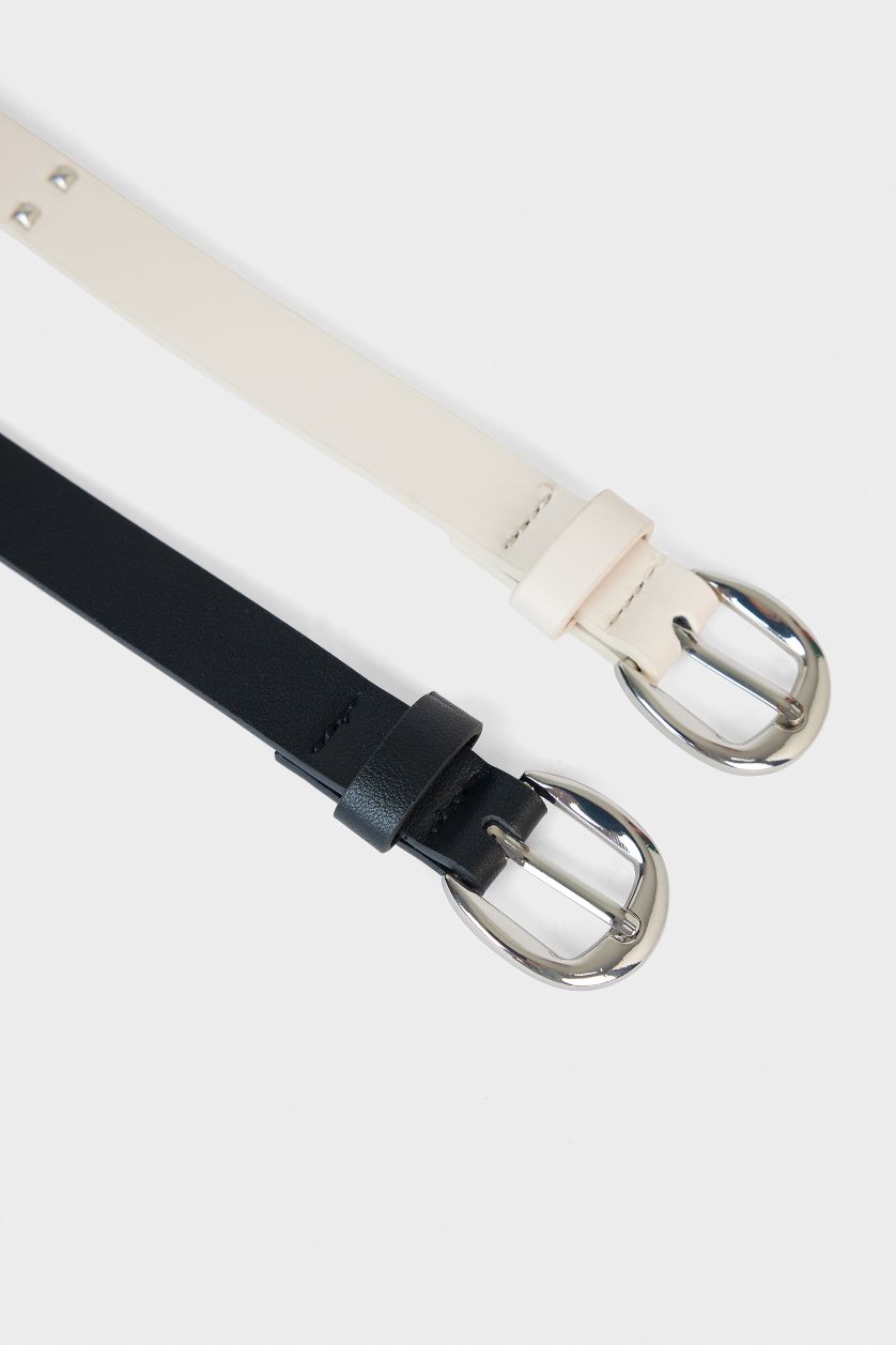 WOMAN Karma Woman 2 piece Faux Leather Belt