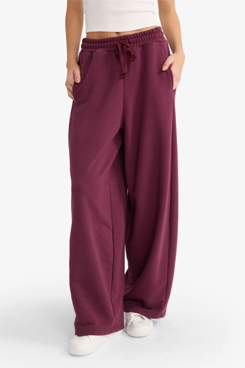 نساء خمري بنطرون بجامة رياضي باريل فيت برجل واسع