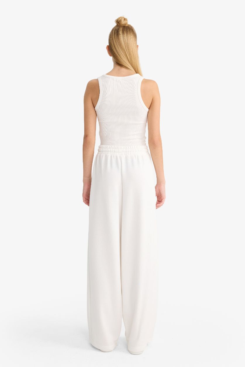 نساء اوف وايت بنطرون بجامة رياضي باريل فيت برجل واسع