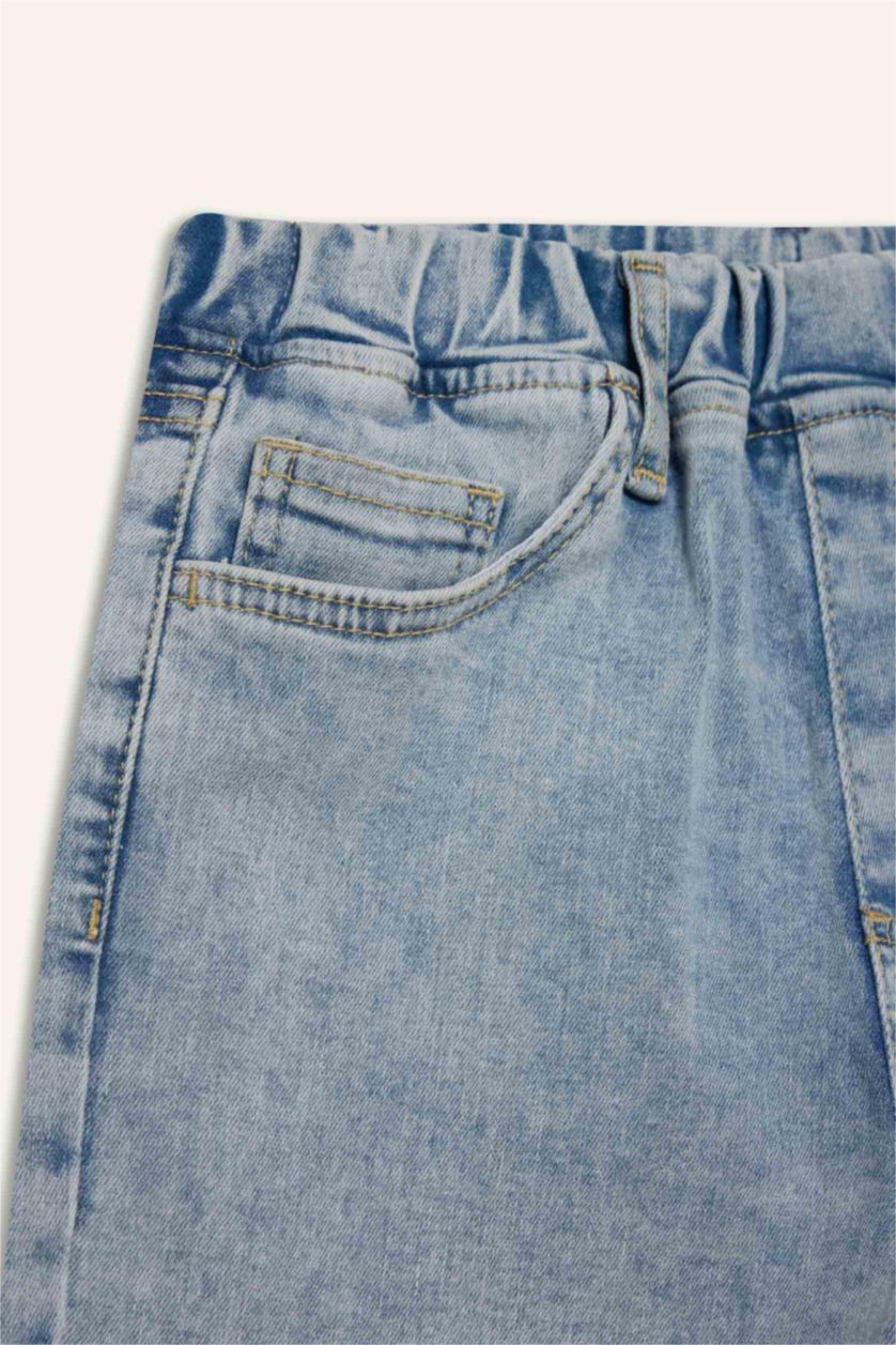 أولادي أزرق بنطلون جينز اولادي بالون فيت برجل عادية