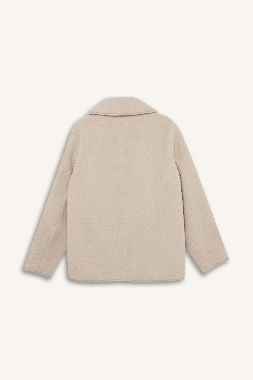 Woman Ecru Regular Fit Fur Faux Fur