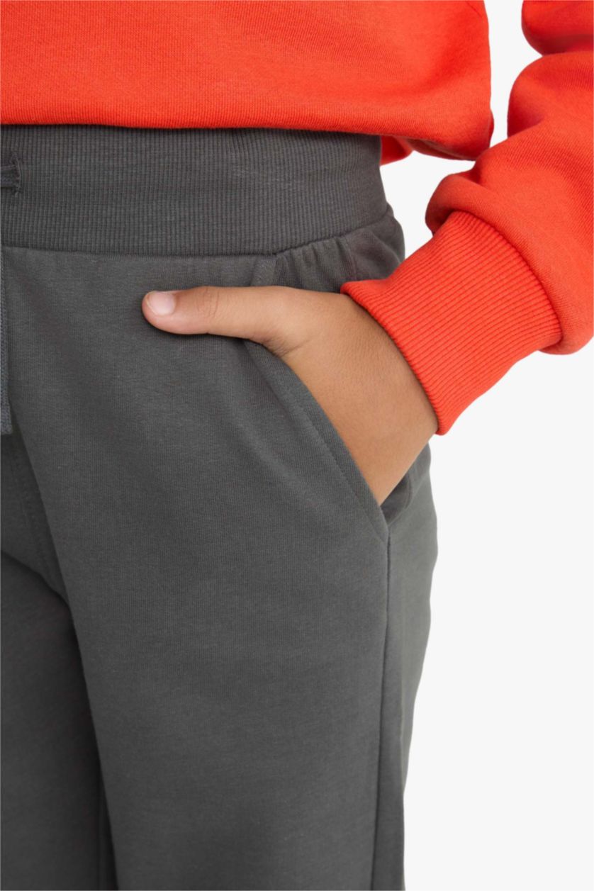 Boys & Teens Anthracite Boy Regular Fit Thin Fabric Jogging Pants