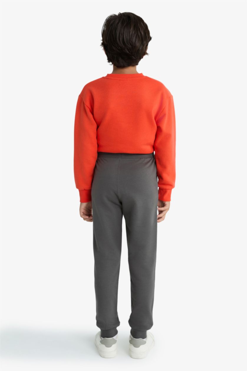 Boys & Teens Anthracite Boy Regular Fit Thin Fabric Jogging Pants