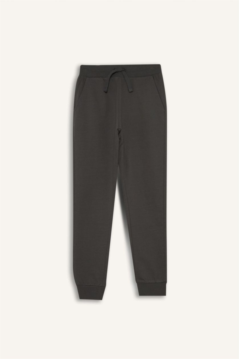 Boys & Teens Anthracite Boy Regular Fit Thin Fabric Jogging Pants
