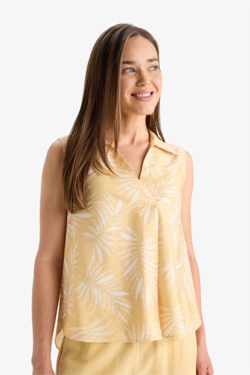 Әйелдерге Құм велосипед мойыны Қысқа жеңді Блуза