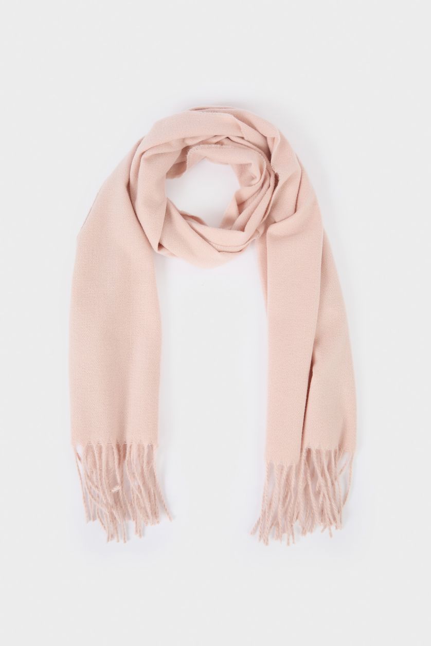 Woman Pink Woman Scarf