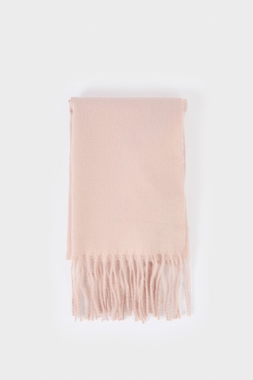 Woman Pink Woman Scarf