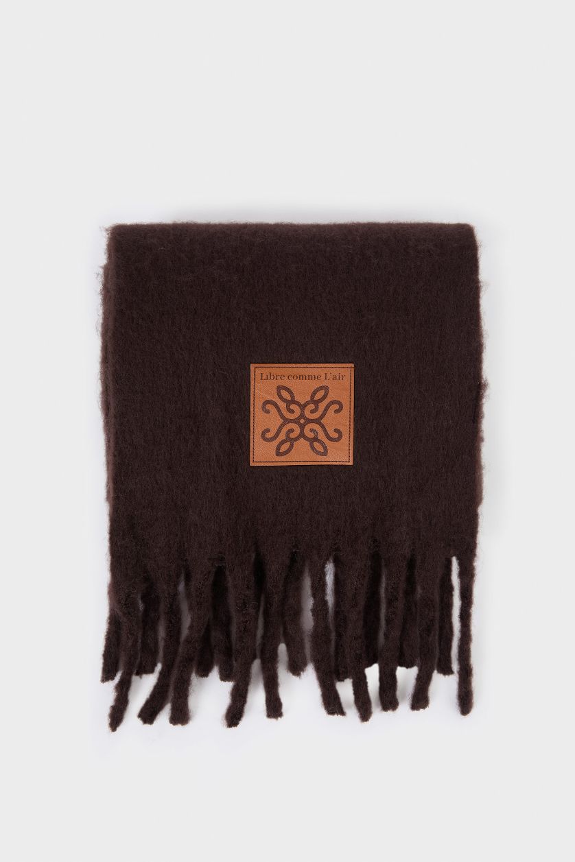WOMAN Brown Woman Scarf