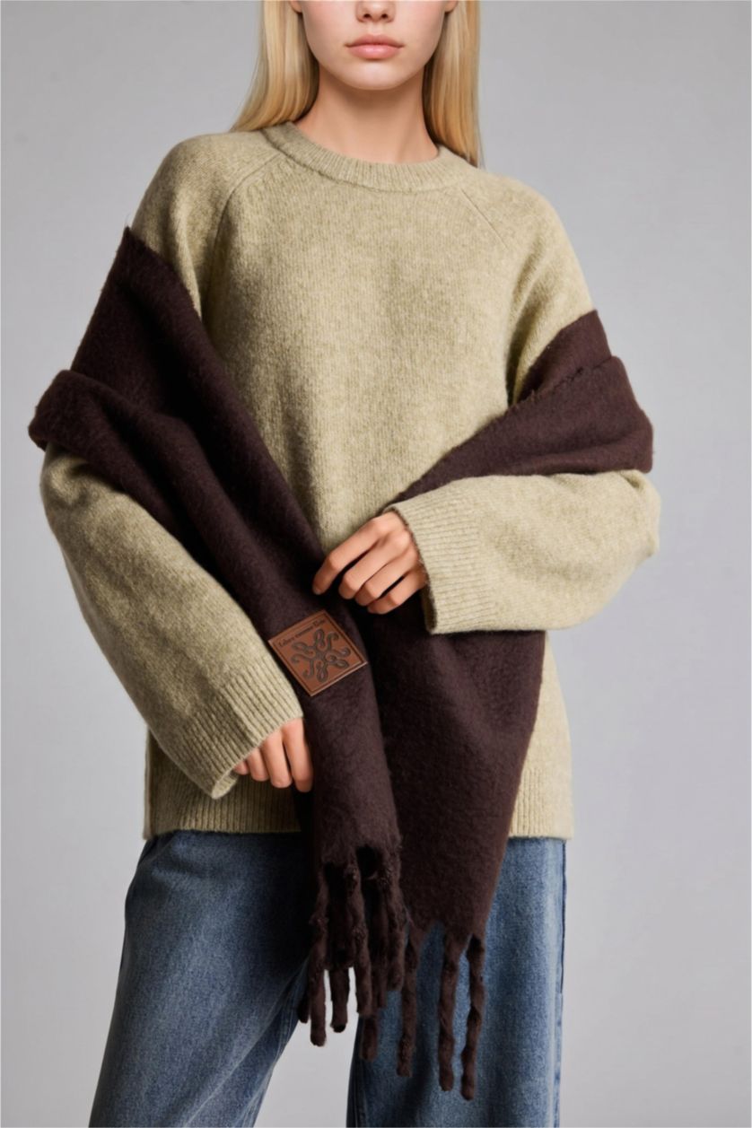 Women Brown Woman Scarf