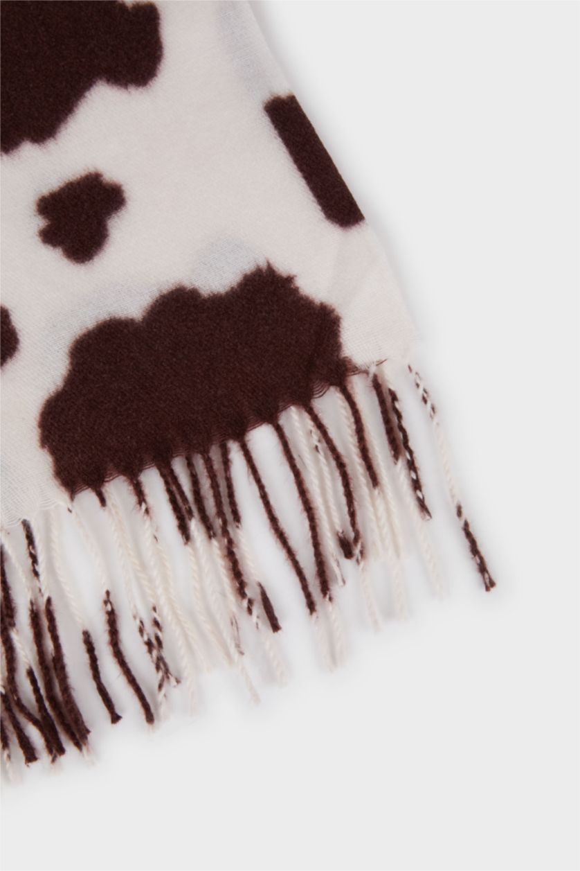 Woman White Woman Scarf