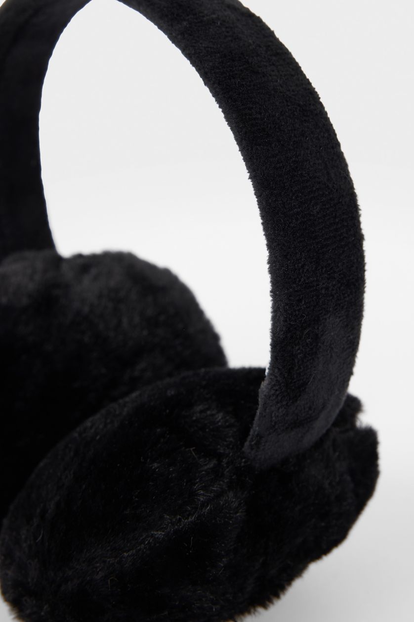 Erkek Çocuk - Genç Erkek Siyah Batman Renk Bloklu Kulaklık Erkek Çocuk