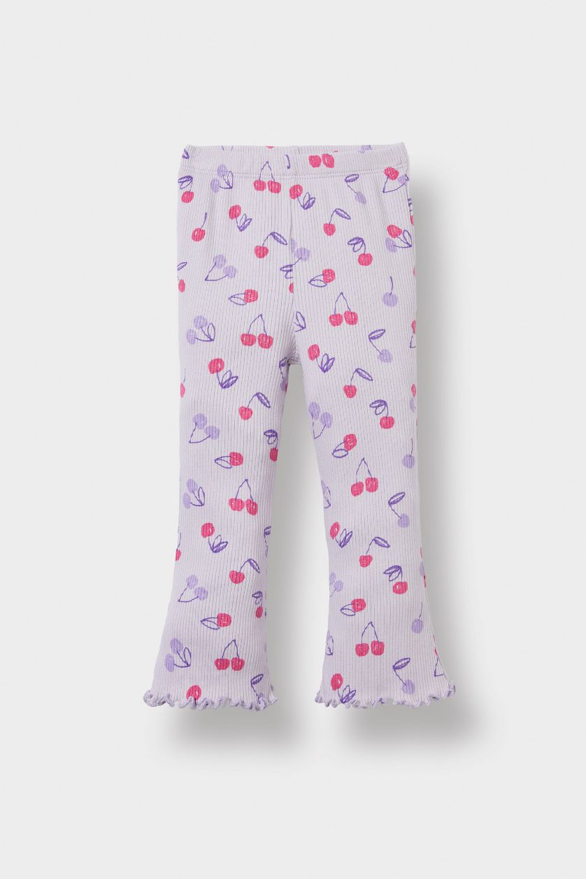 BABY GIRL Lilac Girl Patterned Camisole T-Shirt Leggings 2 Piece Set