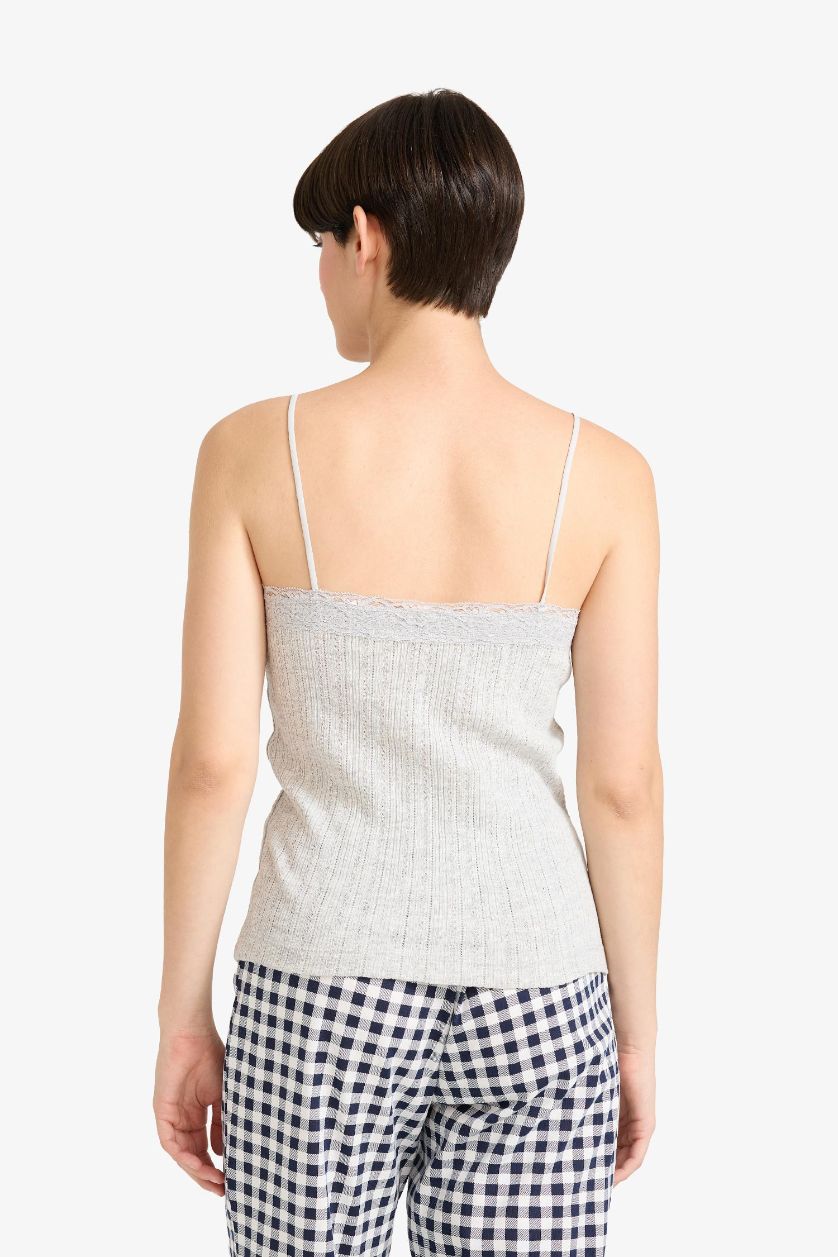 نساء ميلانج رمادي ديباردور مضلع