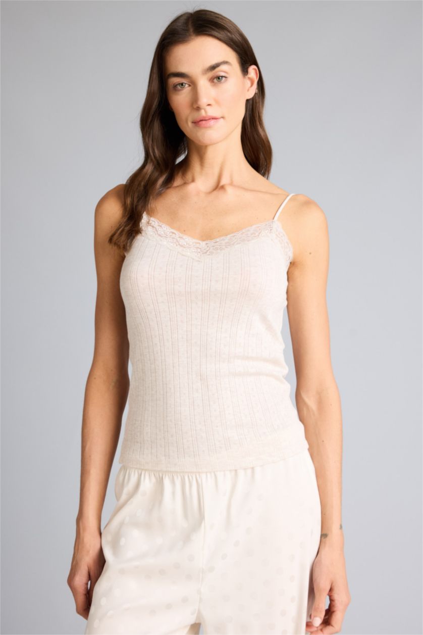 نساء ميلانج بيج فانيلة مضلع